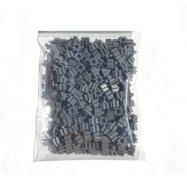Planet Gates Dark Grey 200pcs Mini Building Blocks DIY Brick 1x1Dots 200PCS 25Colors Educational Games Toys for Children Compatible with brands blocks