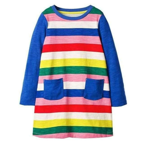 Planet Gates Dark Grey / 2T Girl Dresses Long Sleeve  Brand 100% Cotton Baby Dress Christmas Children Clothes Kids Dress Princess Vestido