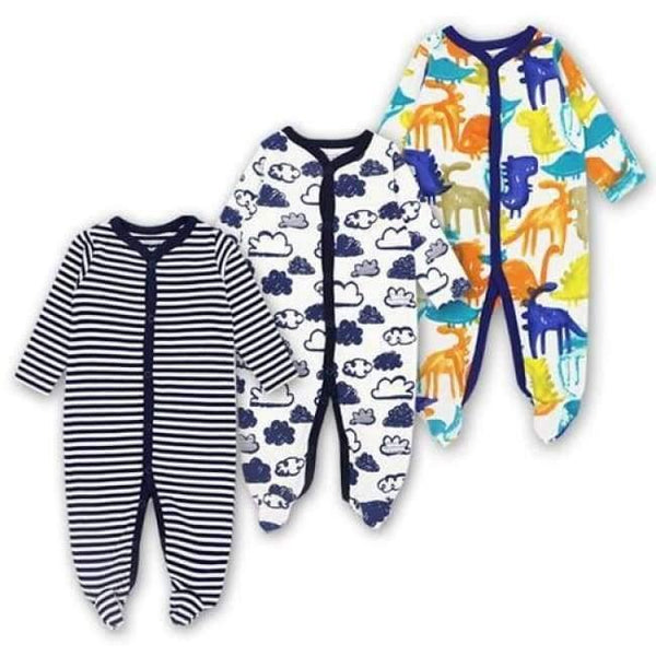 Planet Gates Dark Grey / 3M 3 Pack Baby Girls Boy Clothes Newborn Pajamas Toddler Infant Sleepwear 0-12 Months Baby Romper Babies Clothing Set