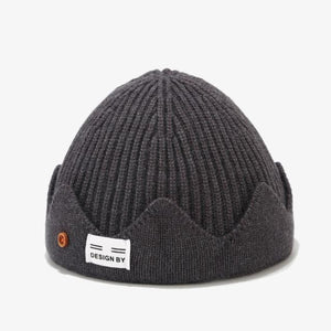 Planet Gates Dark Grey / 54-60CM Knitted Wool Cap，Warm Winter Hats For Men & Women Knitted Hat Beanie，Crown Hat