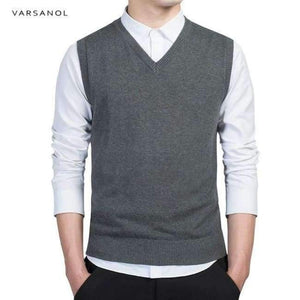 Planet Gates dark grey 7789 / M Varsnaol New Brand Sweater Men V-Neck Solid Slim Fit Knitting Mens Sweaters Cardigan Male 2018 Autumn Fashion Casual Tops Hots