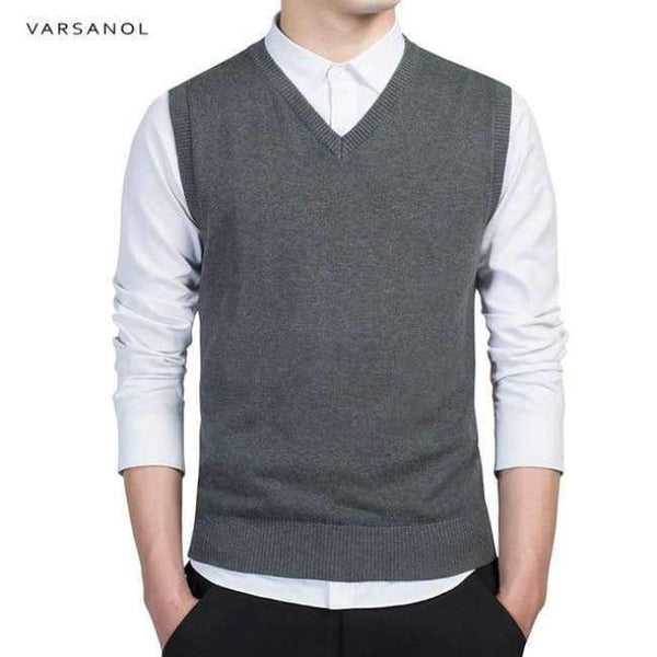 Planet Gates dark grey 7789 / M Varsnaol New Brand Sweater Men V-Neck Solid Slim Fit Knitting Mens Sweaters Cardigan Male 2018 Autumn Fashion Casual Tops Hots