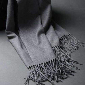 Planet Gates dark grey DANKEYISI Luxury Winter Scarf Women Thicken Warm Scarves Wool Cashmere Scarf Man Wrap Pashmina Tassels Solid Color Scarf hijab