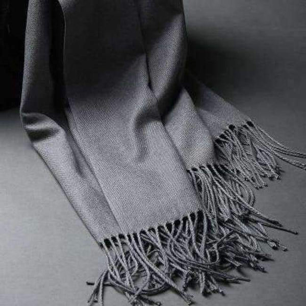 Planet Gates dark grey DANKEYISI Luxury Winter Scarf Women Thicken Warm Scarves Wool Cashmere Scarf Man Wrap Pashmina Tassels Solid Color Scarf hijab