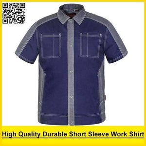 Planet Gates Dark grey Dark grey / XS Men's short sleeve polo shirt High quality  workwear shirt  work shirt engineer uniform jacket mechanic polo shirt