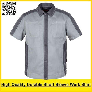 Planet Gates Dark grey Dark grey / XS Men's short sleeve polo shirt High quality  workwear shirt  work shirt engineer uniform jacket mechanic polo shirt