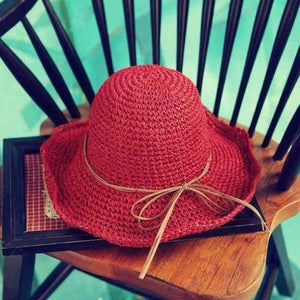 Planet Gates Dark Grey Handmade Weave Raffia Sun Hats For Women Black Ribbon Lace Up Large Brim Straw Hat Outdoor Beach Summer Caps Chapeu Feminino