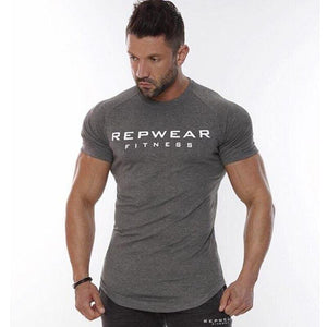 Mens Short Sleeve O-Neck Cotton T-shirt 2018 New Gyms Fitness Bodybuilding T Shirt Male Summer Casual Fashion Tee Tops Clothing