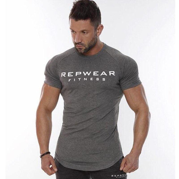 Mens Short Sleeve O-Neck Cotton T-shirt 2018 New Gyms Fitness Bodybuilding T Shirt Male Summer Casual Fashion Tee Tops Clothing