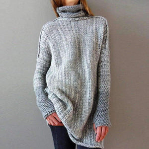 Planet Gates Dark grey / L Winter Female Sweater Oversized Women's Turtleneck Winter Woman Sweater Knitting Pullovers Women's Sweaters Coarse Knitted