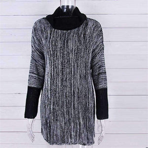 Planet Gates Dark grey / L Winter Female Sweater Oversized Women's Turtleneck Winter Woman Sweater Knitting Pullovers Women's Sweaters Coarse Knitted