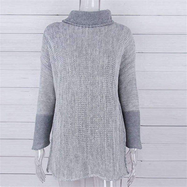 Planet Gates Dark grey / L Winter Female Sweater Oversized Women's Turtleneck Winter Woman Sweater Knitting Pullovers Women's Sweaters Coarse Knitted