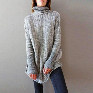 Planet Gates Dark grey / L Winter Female Sweater Oversized Women's Turtleneck Winter Woman Sweater Knitting Pullovers Women's Sweaters Coarse Knitted