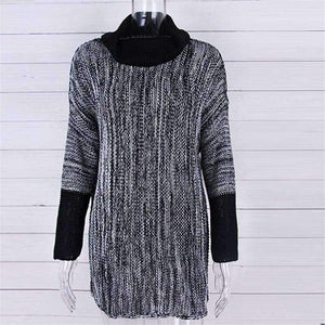 Planet Gates Dark grey / L Winter Female Sweater Oversized Women's Turtleneck Winter Woman Sweater Knitting Pullovers Women's Sweaters Coarse Knitted