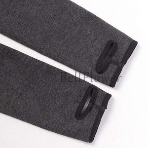 Planet Gates Dark Grey / One Size Warm Leggings for Women Milk Cotton Slim Leggings Single Cashmere Foot Wear Elastic Pants Legging Female Winter Leggings