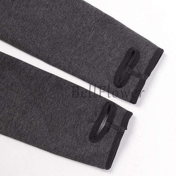 Planet Gates Dark Grey / One Size Warm Leggings for Women Milk Cotton Slim Leggings Single Cashmere Foot Wear Elastic Pants Legging Female Winter Leggings