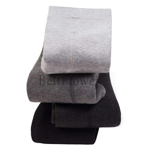 Planet Gates Dark Grey / One Size Warm Leggings for Women Milk Cotton Slim Leggings Single Cashmere Foot Wear Elastic Pants Legging Female Winter Leggings