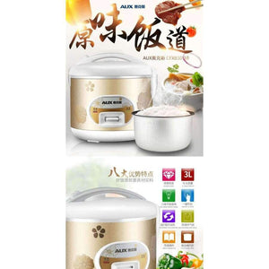 Planet Gates Dark Khaki / 220-230V / M Genuine AUX CFXB30-10 Home 3L Mini Rice Cooker Small Rice Cooker 1-6 People Kitchen Appliances Rice Cooker