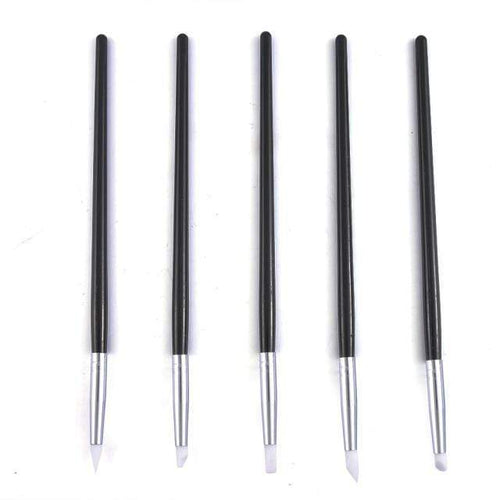 Planet Gates Dark Khaki 5 Pcs/Sets Nail Art Pen 2 In 1 Double Ends Dotting Drawing Painting UV Gel Liner Polish Brush Set Nail Art Dotting Tools