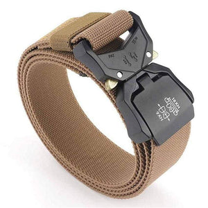 Jeans Belt For Men Aluminum Alloy Pluggable Buckle Training Tactical Belts Comfortable High Quality Male Belt Hunting