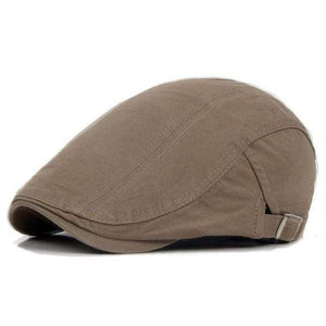 Planet Gates dark khaki / CN / One Size Mens Summer Gatsby Cap Ivy Hat Driving Flat Duckbill Cabbie Cotton Newsboy Caps