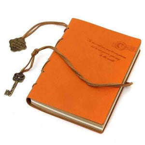 Planet Gates Dark Khaki Retro Vintage PU Leather Blank-Pages Journal Diary Notebook Sketchbook Gift Notebooks & Writing Pads Notebook