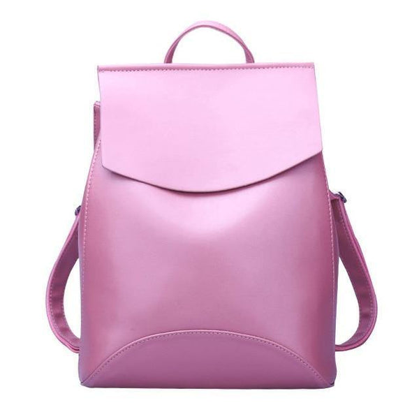 Planet Gates Dark Pink new / China Women Backpack High Quality Youth Leather Backpacks for Teenage Girls Female School Shoulder Bag