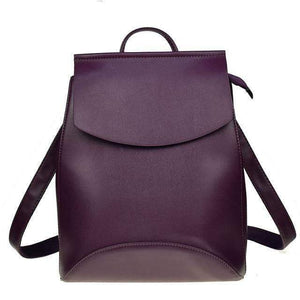 Planet Gates dark Purple / China Women Backpack High Quality Youth Leather Backpacks for Teenage Girls Female School Shoulder Bag