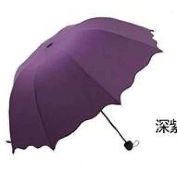 Planet Gates Dark Purple Women Rain Umbrella 4 Folding Female Umbrellas Handle Comfortable Strongly Brand Princess Craft 92CM Outdoor Travel