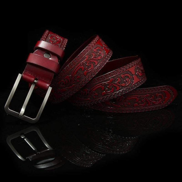 Belts For Men High Quality Cow Genuine Leather Designer Belt Male Fashion Classic Vintage Pin Buckle Strap For Cowboy Jeans