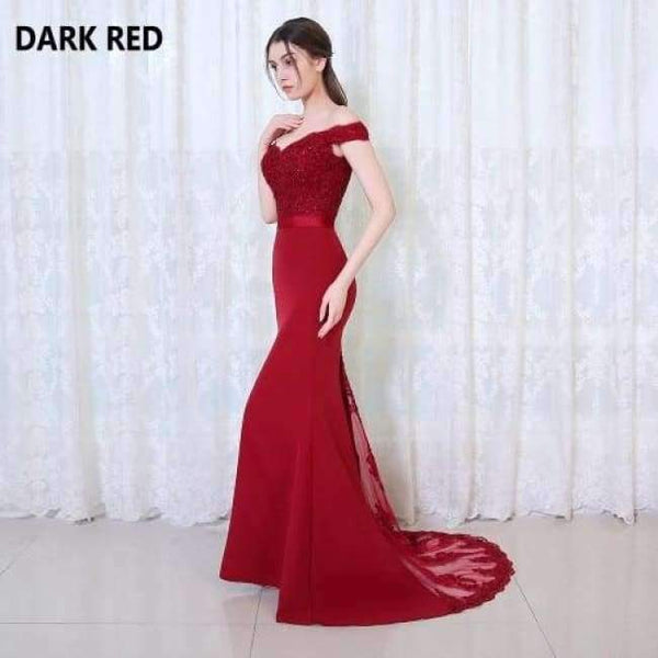 Planet Gates dark red in stock / 2 Robe De Soiree Mermaid Burgundry Long Evening Dress Party Elegant Vestido De Festa Long Prom Gown 2017 With Belt