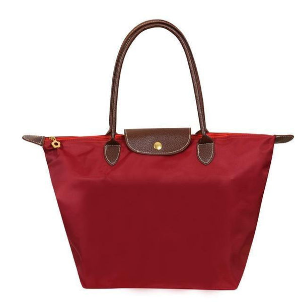 Planet Gates Dark Red / Small  30x23x12 cm Women Bags Shoulder Bag Handbag Waterproof Nylon Leather Beach bag Designer Folding Tote Bolsa Sac Feminina