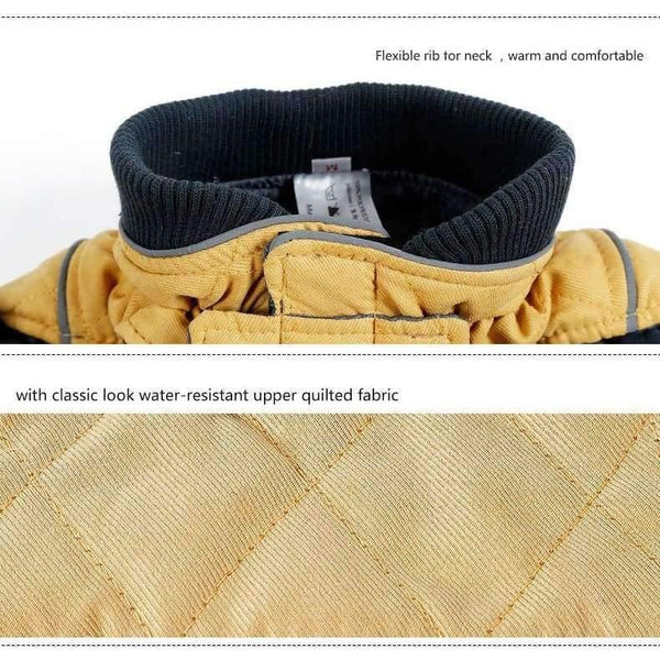 Planet Gates dark red / XS Quality Dog Clothes Quilted Dog Coat Water Repellent Winter Dog Pet Jacket Vest Retro Cozy Warm Pet Outfit Clothes Big Dogs