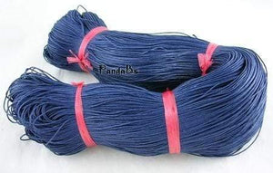 Planet Gates DarkBlue 1mm 400m/bundle Cotton Wax Beading Cord Thread for Necklace  Bracelet Jewelry Making Findings Accessories Hot Discount
