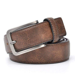 Planet Gates DarkBrown / 100cm 32to35 Inch Men Gents Leather Belt Trouser Waistband Stylish Casual Belts Men With Black Grey Dark Brown And Brown Color