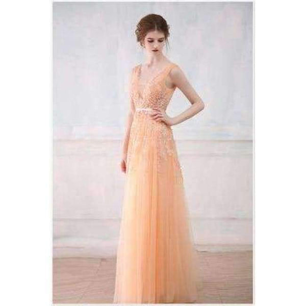 Planet Gates darkchampange lacing / 2 Fashion Hot Sell Sweet Light Blue Lace V-neck Lacing Long Evening Dress The Bride Party Sexy Backless Prom Dresses Custom