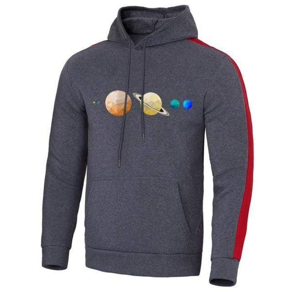 Planet Gates DarkGray / S Solar System Planets Colour Mens Sweatshirt O-neck Hip Hop Hoodie Leisure Polyester Clothing  Autumn Moletom Masculino