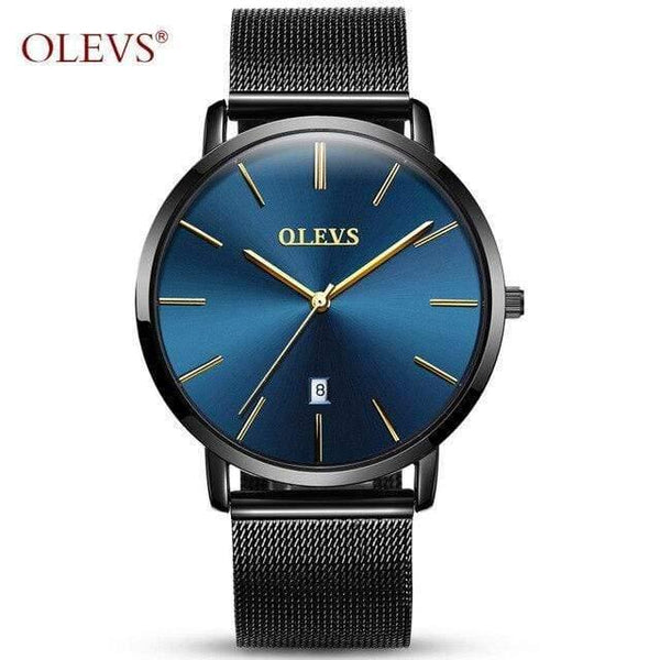 Planet Gates Date men blue Watch Men Women watches OLEVS Luxury brand Quartz High quality relogio masculino Ultrathin Clock Unisex Lovers watch saat