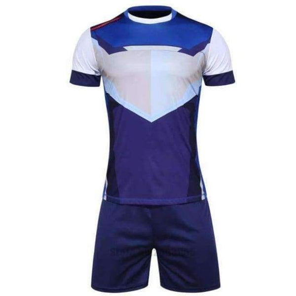 Planet Gates DBlue / Asian size L Custom Adult  Soccer Jerseys Set Uniforms Football Clothes Kit Cheap Breathable Football Shirt Tracksuit