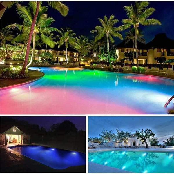 DC 12V 108 LED Swimming Pool Light with Remote Controller Waterproof IP68 RGB Submersible Light Underwater Night Lamp Outdoor