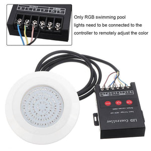 DC 12V 108 LED Swimming Pool Light with Remote Controller Waterproof IP68 RGB Submersible Light Underwater Night Lamp Outdoor