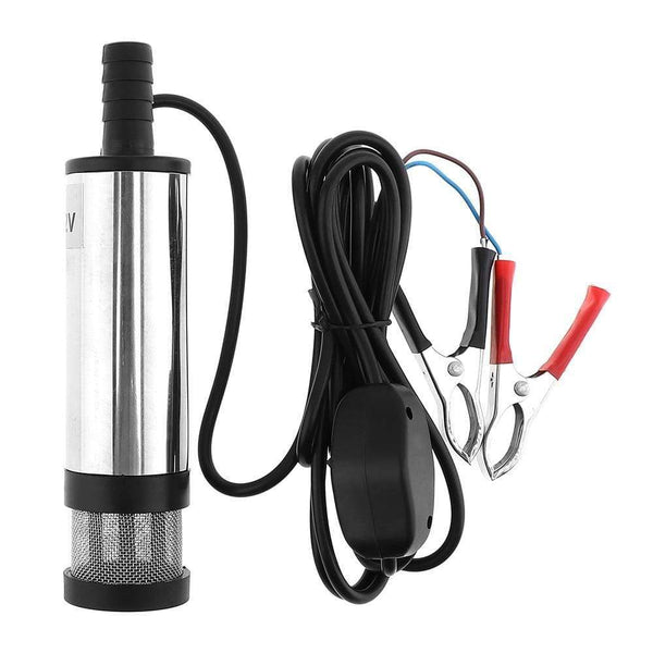 Planet Gates DC 12V 24V 38MM Portable Mini Electric Submersible Pump fit for Diesel Water Oil Transfer Pump Aluminum Alloy Barrel Pump Fuel
