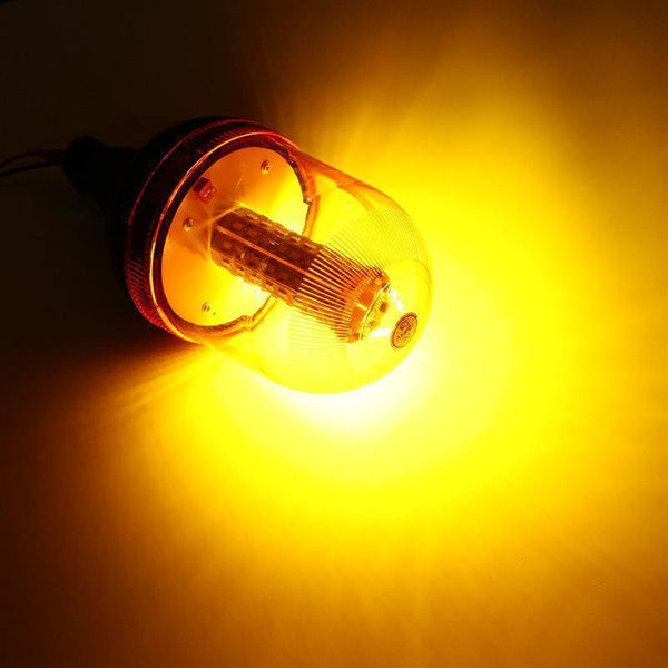Planet Gates DC 12V-24V 80 LED Flashing Strobe Beacon Emergency Warning Light Amber Lamp Traffic Light Roadway Safety