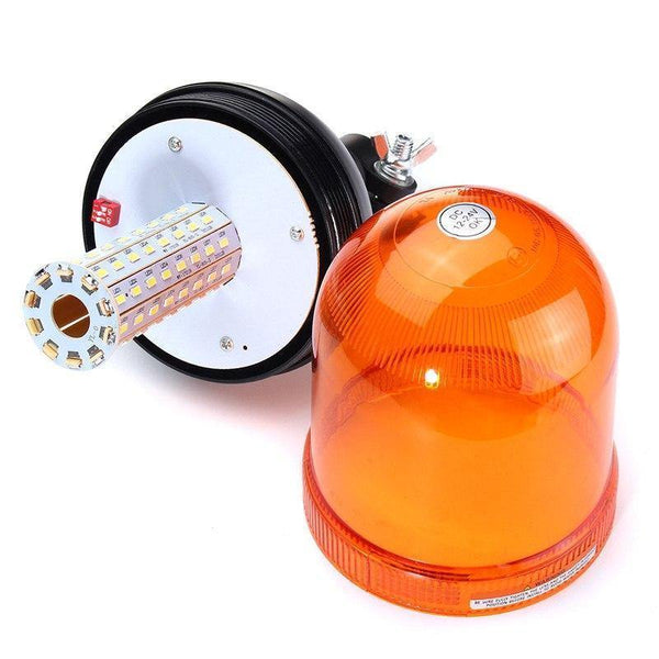 Planet Gates DC 12V-24V 80 LED Flashing Strobe Beacon Emergency Warning Light Amber Lamp Traffic Light Roadway Safety