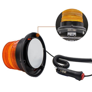 Planet Gates DC 12V-80V Strobe Car LED Flashing Cargo Truck Carrying A Circular Signal Magnetic Ceiling Police Lights Warning Lamp 3 Color