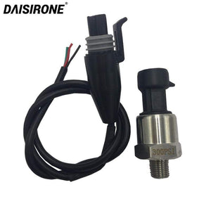 Planet Gates DC 5V 1/8NPT Pressure Transducer Transmitter Sensor Stainless Steel Oil Air Water 30/100/150/200/300/500/1000/1600 psi