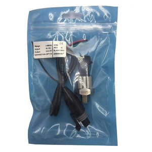 Planet Gates DC 5V 1/8NPT Pressure Transducer Transmitter Sensor Stainless Steel Oil Air Water 30/100/150/200/300/500/1000/1600 psi