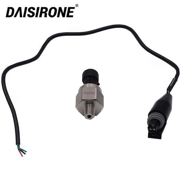 Planet Gates DC 5V 1/8NPT Pressure Transducer Transmitter Sensor Stainless Steel Oil Air Water 30/100/150/200/300/500/1000/1600 psi