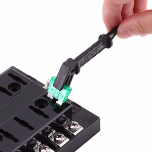 DC32V 10 Way Circuit Standard Blade Fuse Box Block Holder For Auto Car Truck Boat ATC ATO Blade Fuse Box