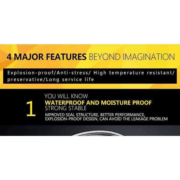 Planet Gates DCAN Plumbing Hoses Stainless Steel Shower Hose 1.5m Plumbing Hose Bath Products Bathroom Accessories SUS304 Shower Tubing/Hoses